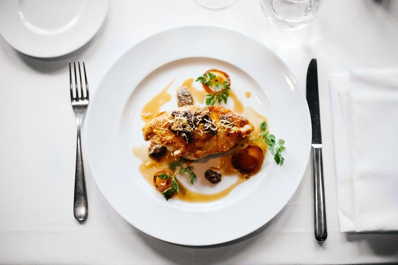 Fine dining plate at Classy Restaurant